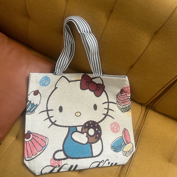 Hello Kitty Zipper Large Tote Bag - Picture 2 of 6